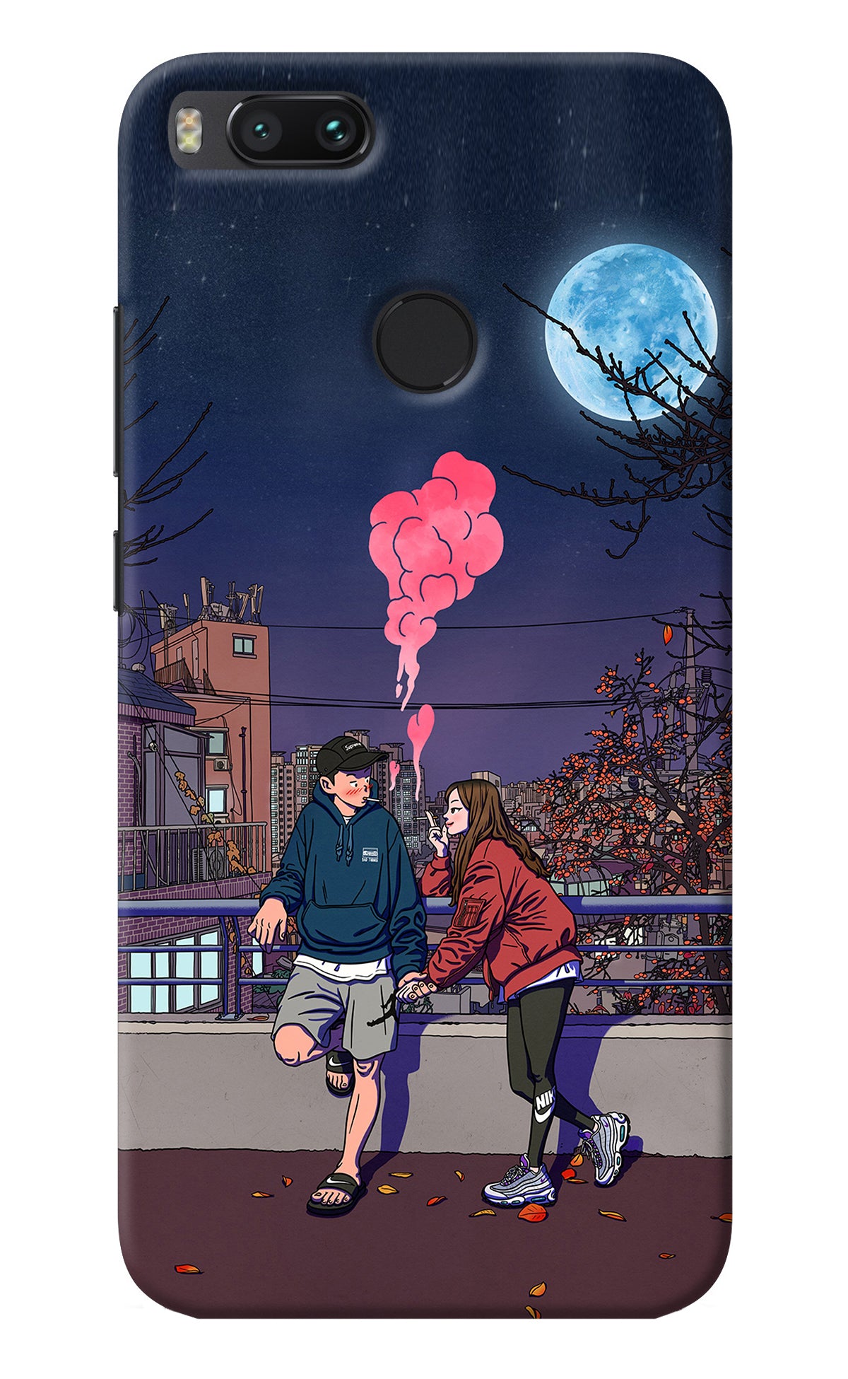 Chilling Couple Mi A1 Back Cover