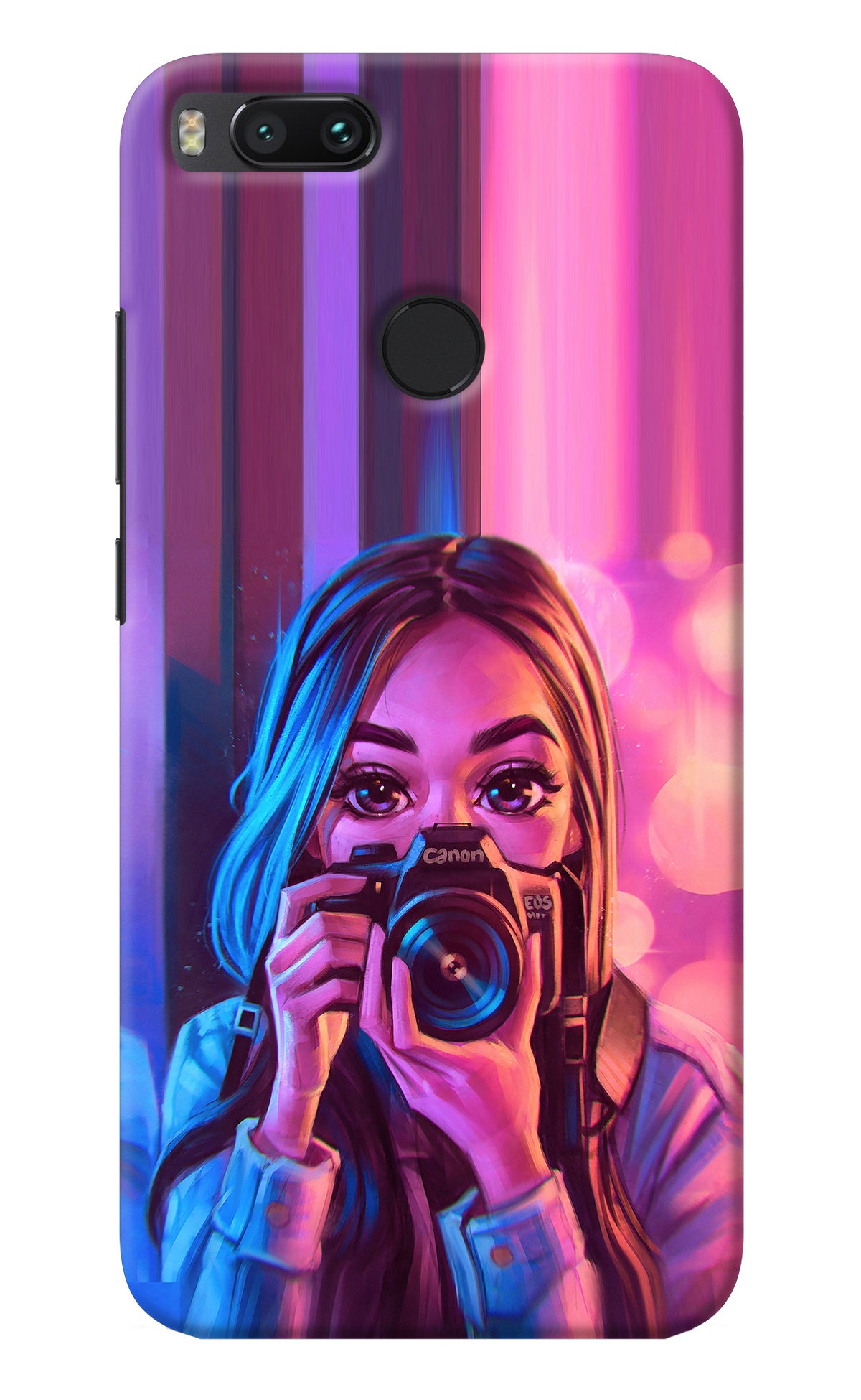 Girl Photographer Mi A1 Back Cover