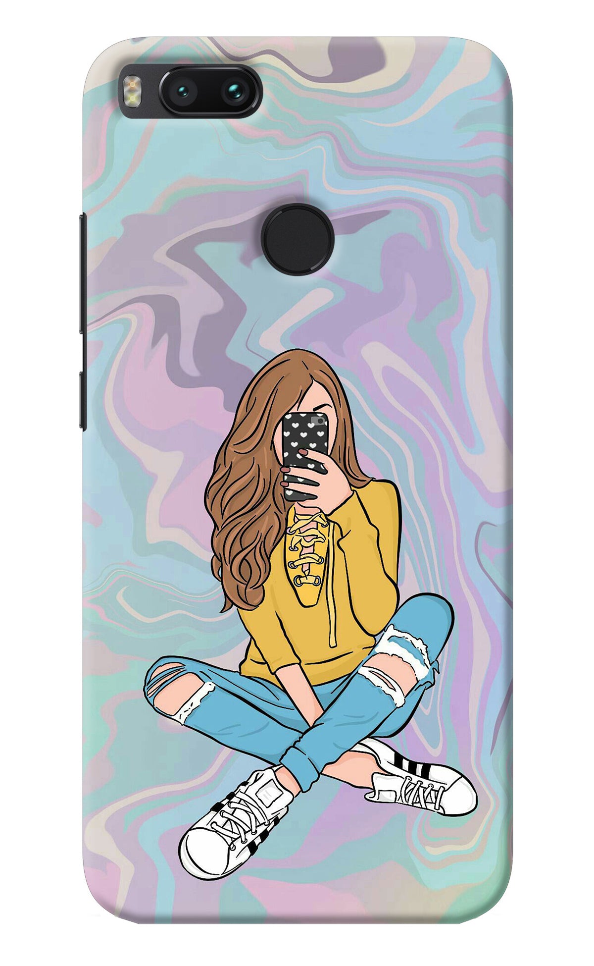 Selfie Girl Mi A1 Back Cover