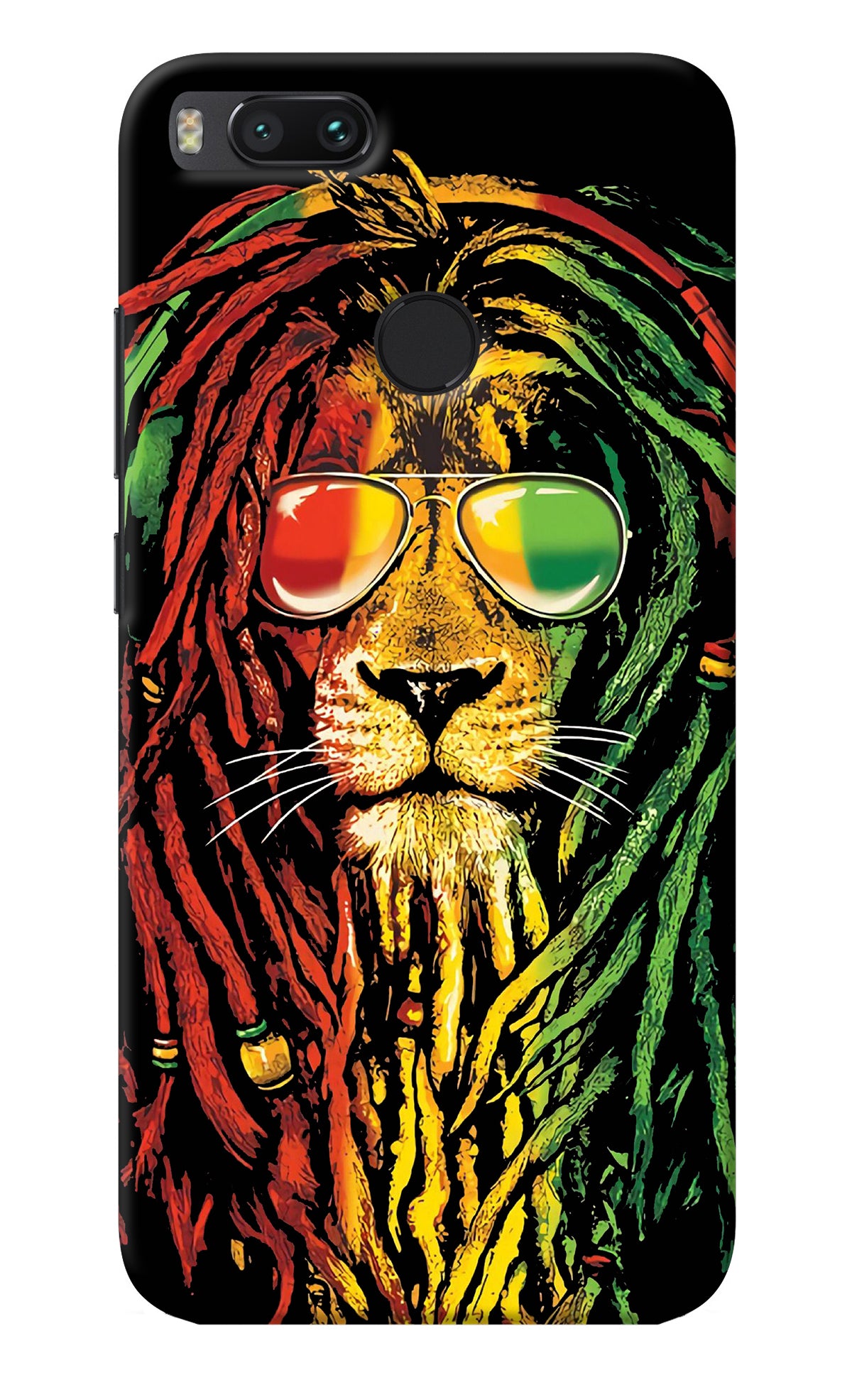 Rasta Lion Mi A1 Back Cover