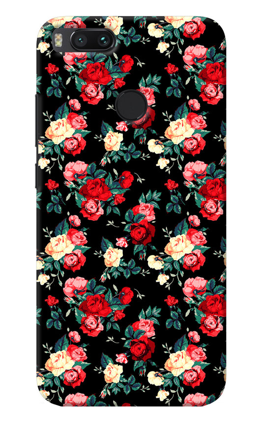 Rose Pattern Mi A1 Back Cover