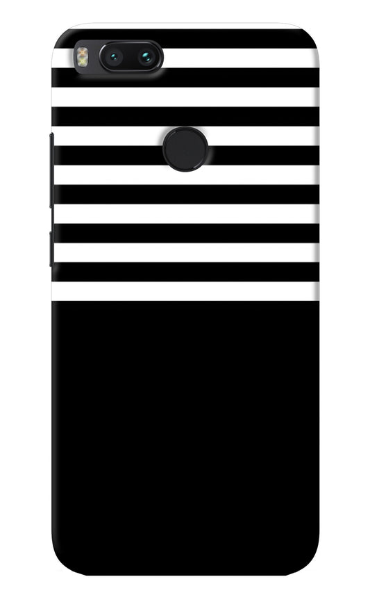 Black and White Print Mi A1 Back Cover