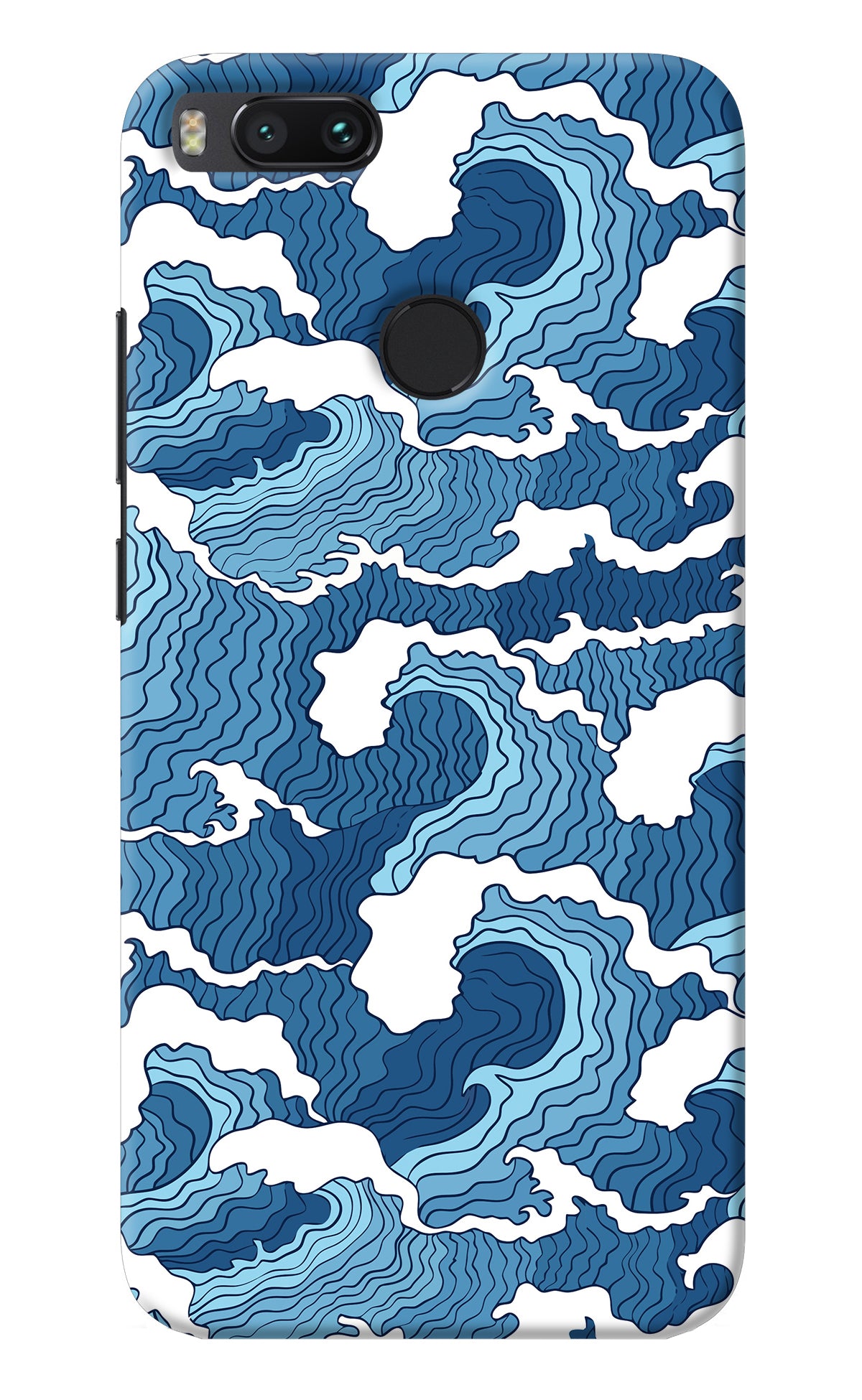 Blue Waves Mi A1 Back Cover