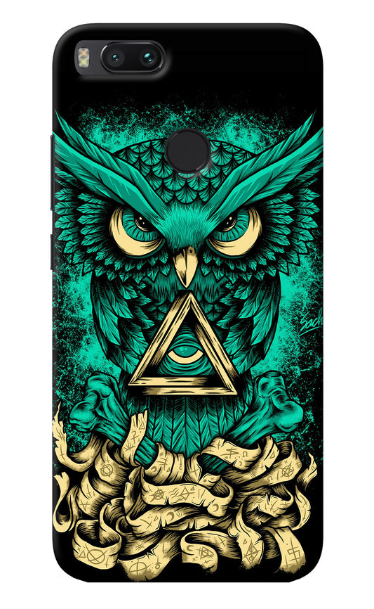 Green Owl Mi A1 Back Cover