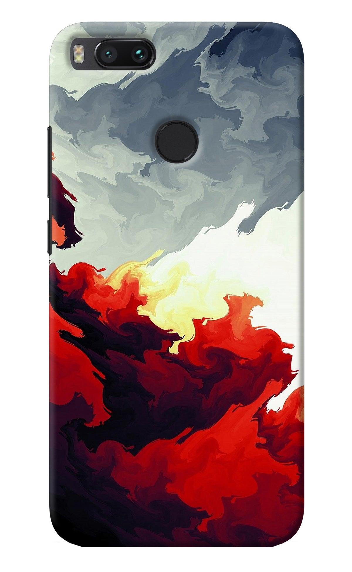 Fire Cloud Mi A1 Back Cover