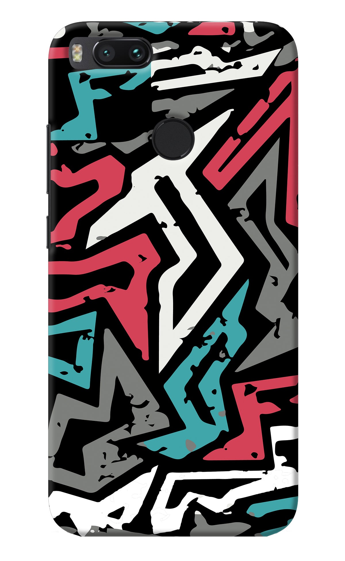 Geometric Graffiti Mi A1 Back Cover