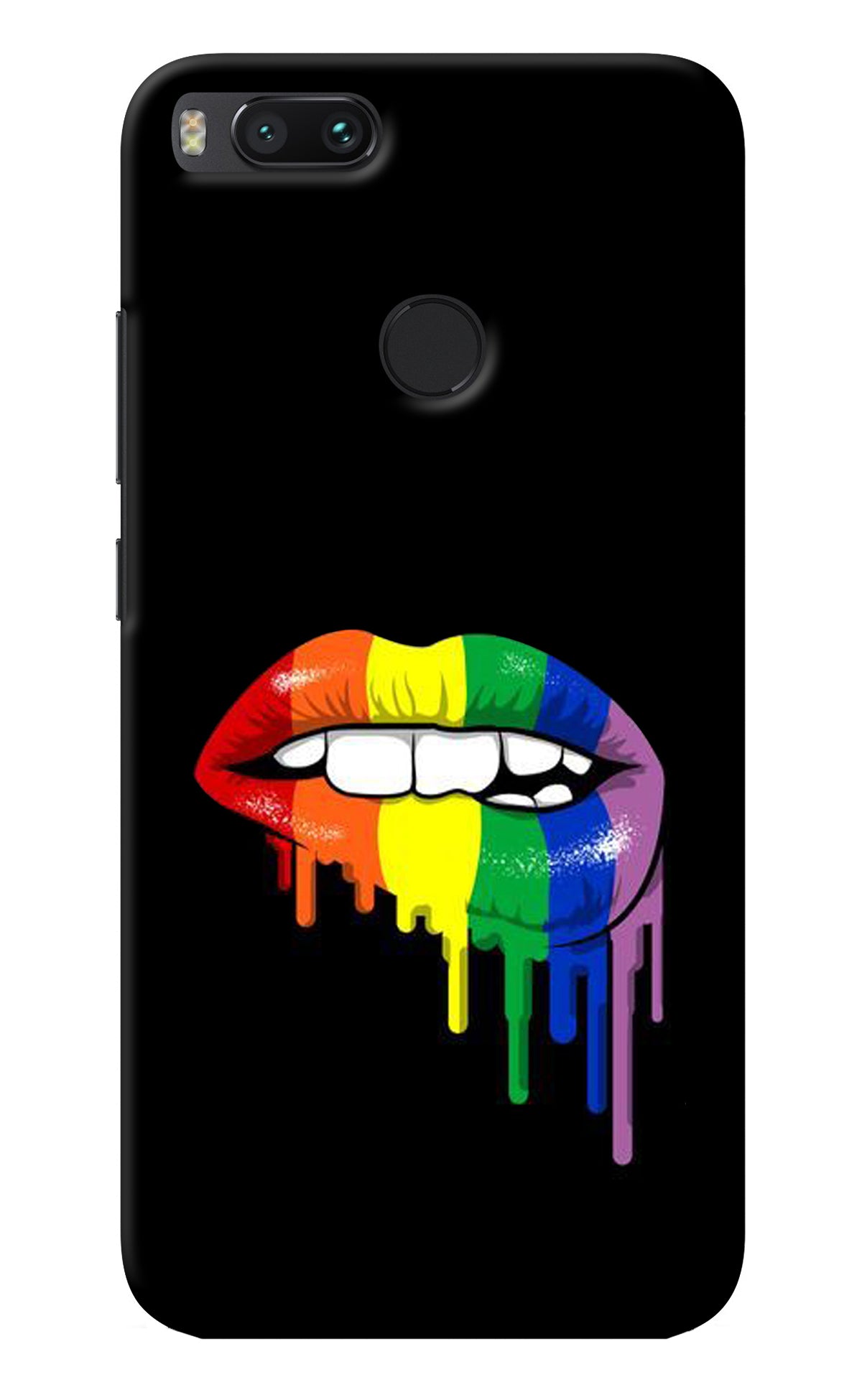 Lips Biting Mi A1 Back Cover