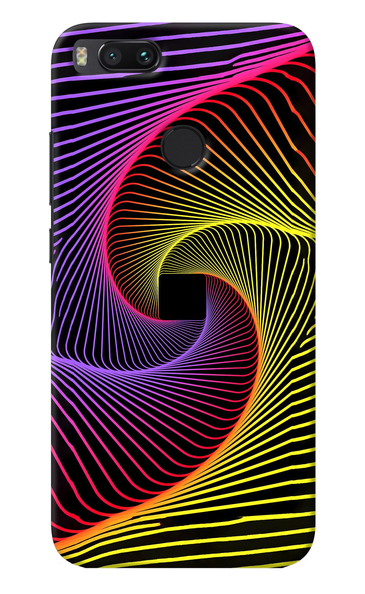 Colorful Strings Mi A1 Back Cover