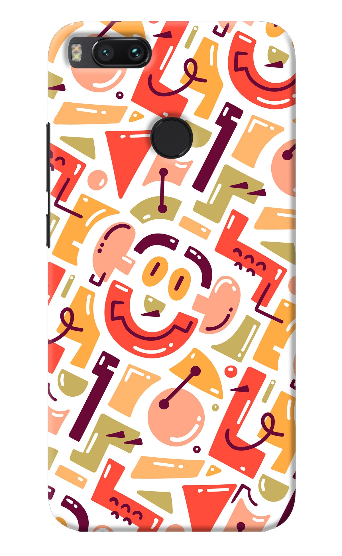 Doodle Pattern Mi A1 Back Cover