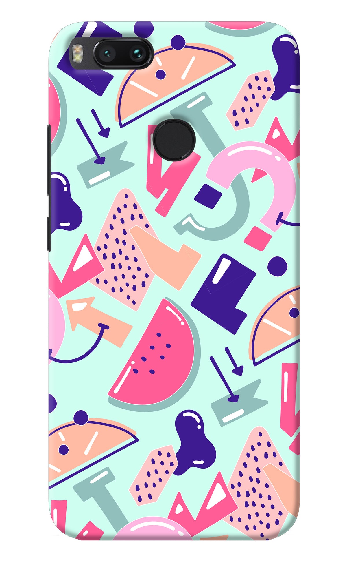 Doodle Pattern Mi A1 Back Cover