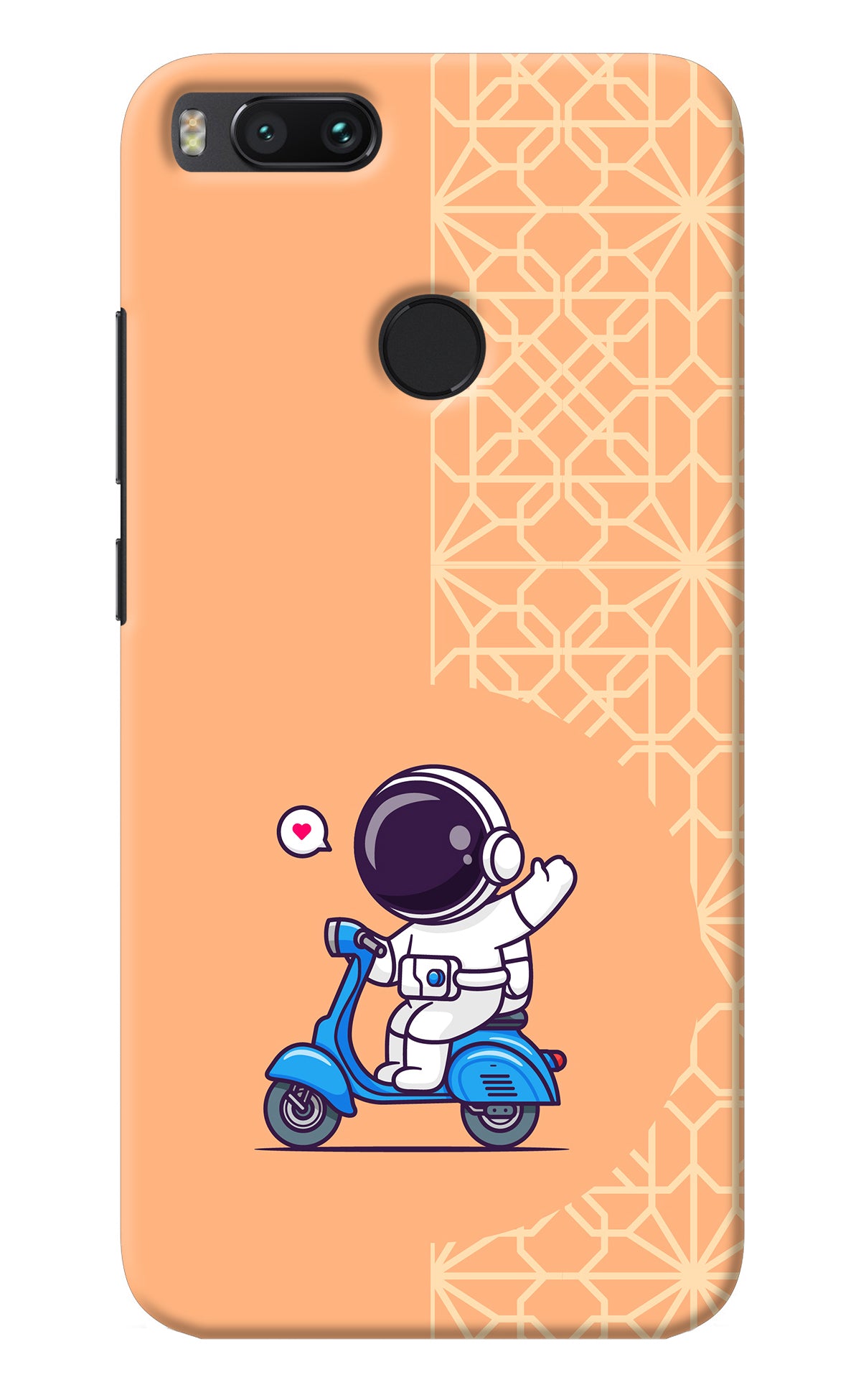 Cute Astronaut Riding Mi A1 Back Cover