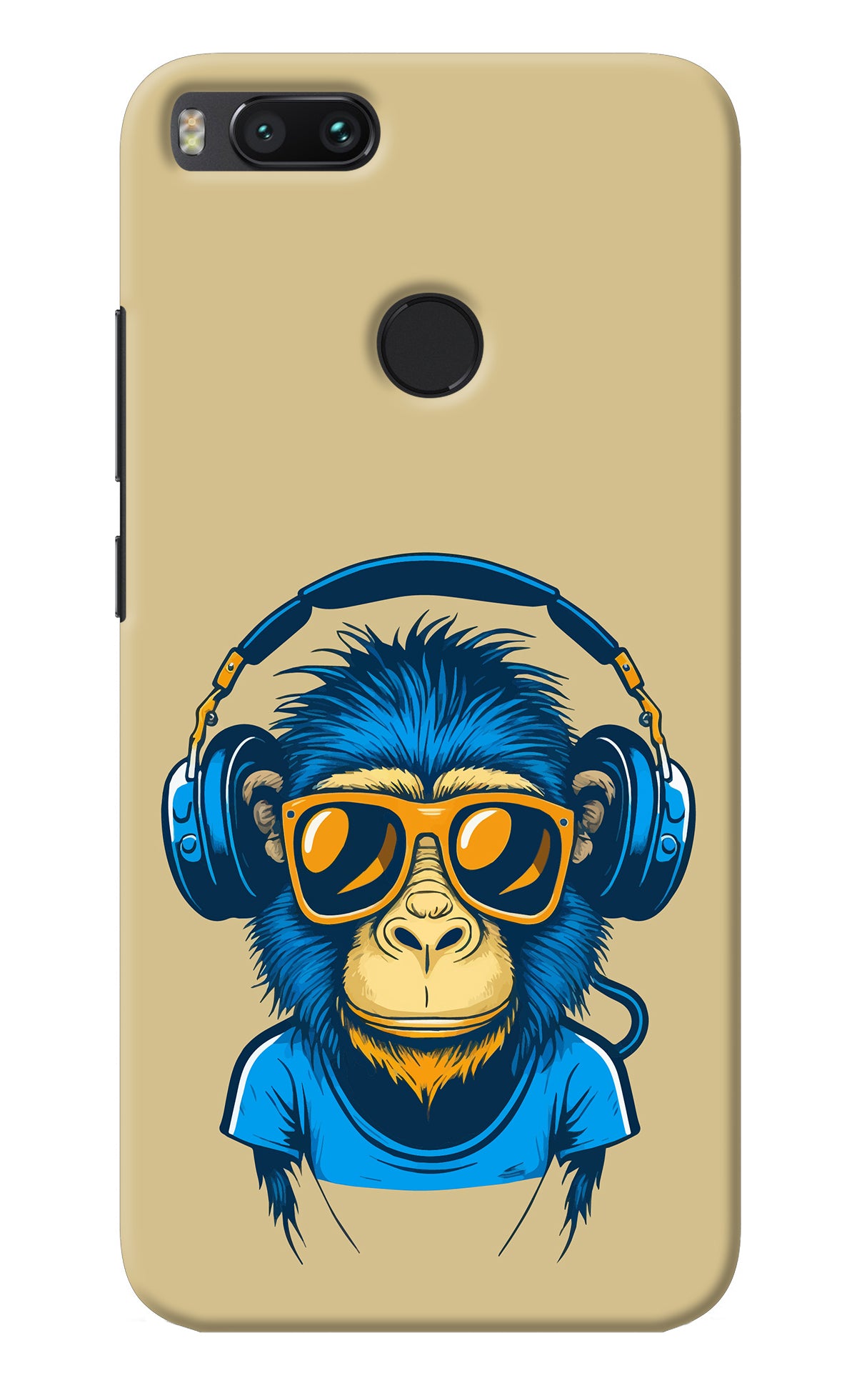 Monkey Headphone Mi A1 Back Cover