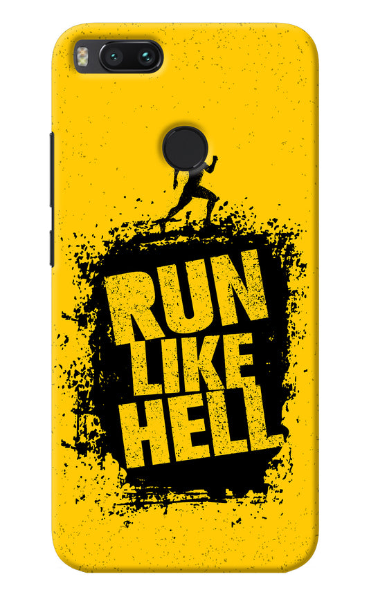 Run Like Hell Mi A1 Back Cover