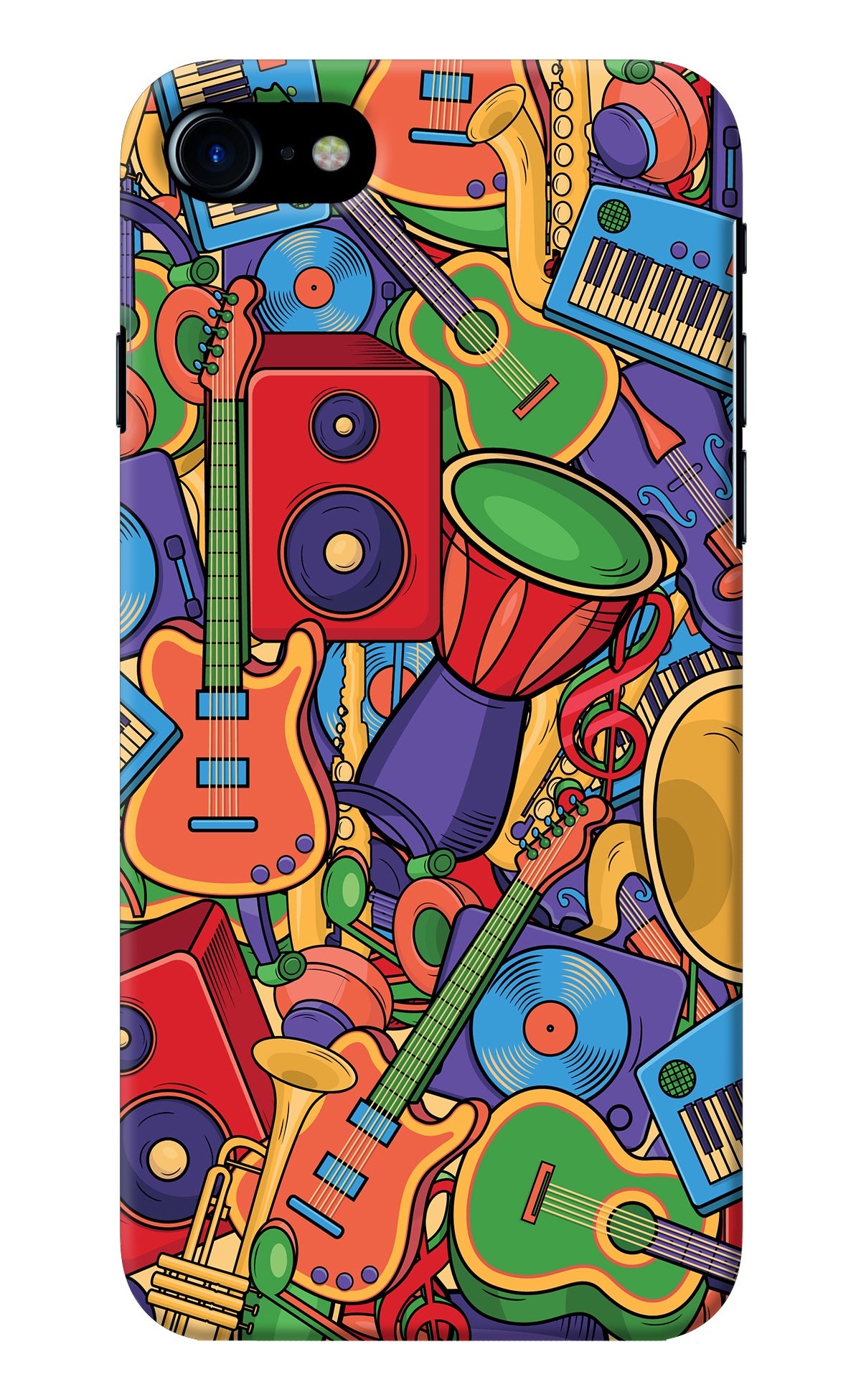 Music Instrument Doodle iPhone 7/7s Back Cover