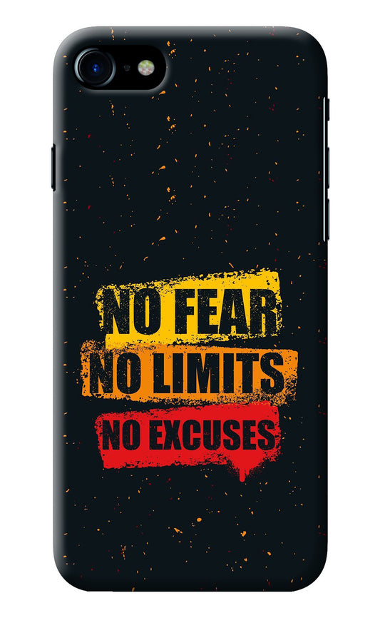 No Fear No Limits No Excuse iPhone 8/SE 2020 Back Cover