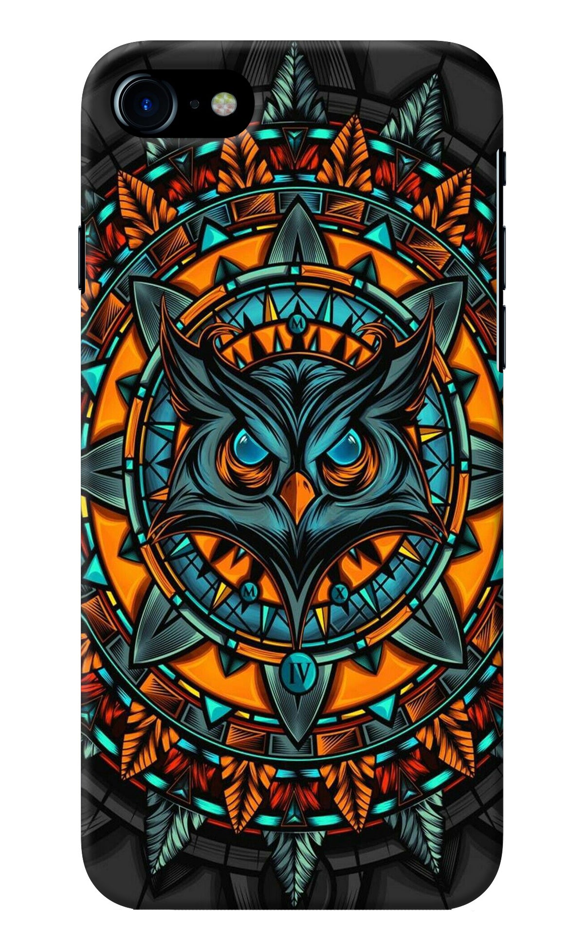 Angry Owl Art iPhone 8/SE 2020 Back Cover