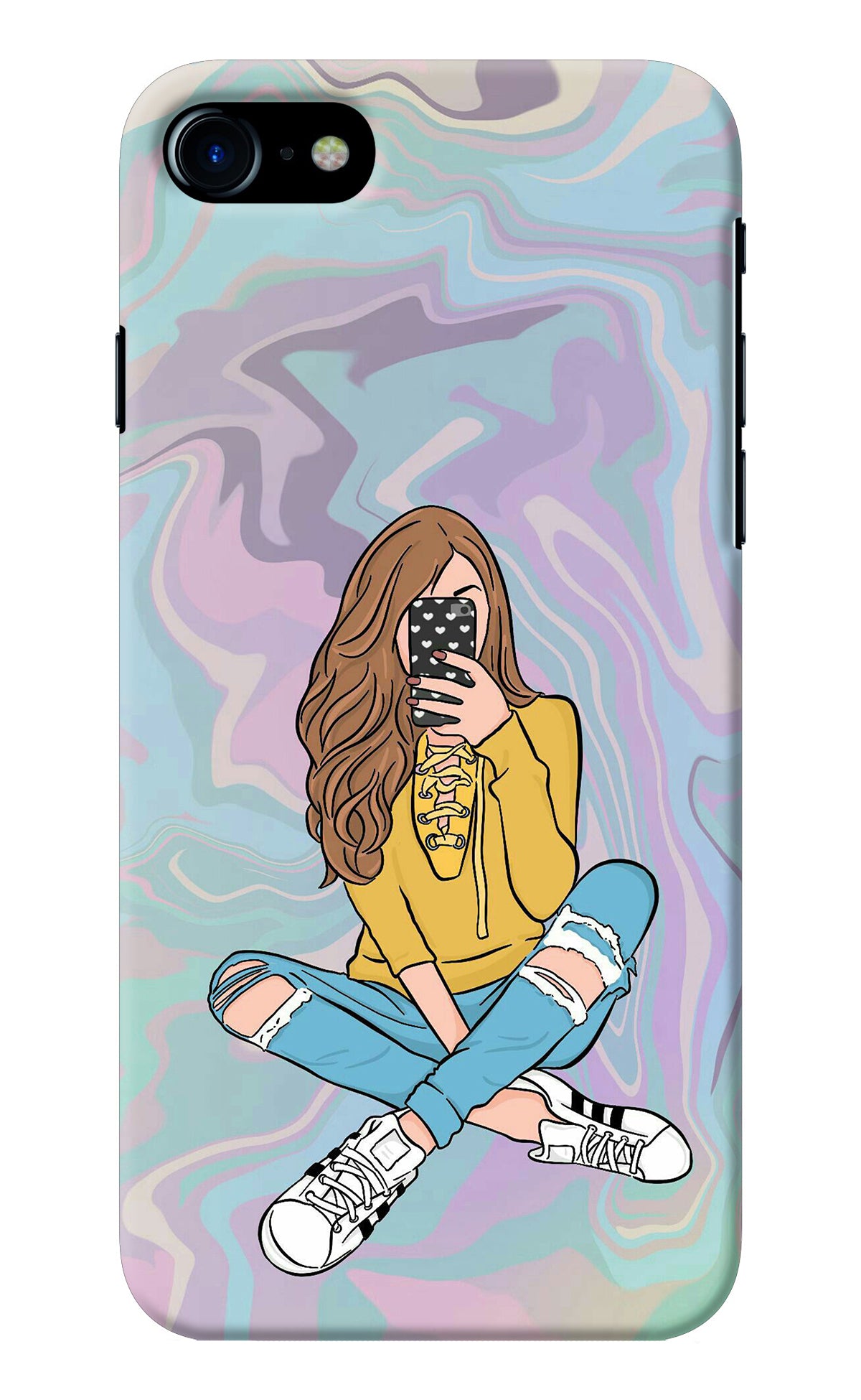 Selfie Girl iPhone 8/SE 2020 Back Cover