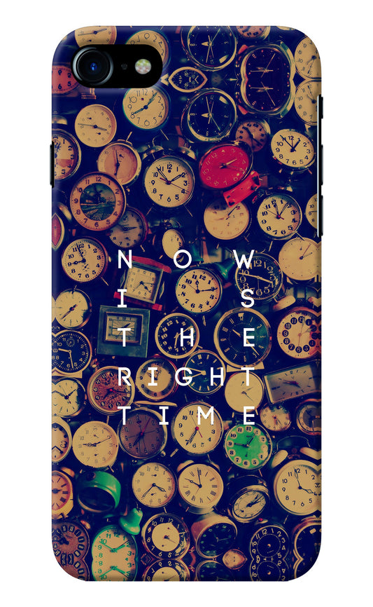 Now is the Right Time Quote iPhone 8/SE 2020 Back Cover