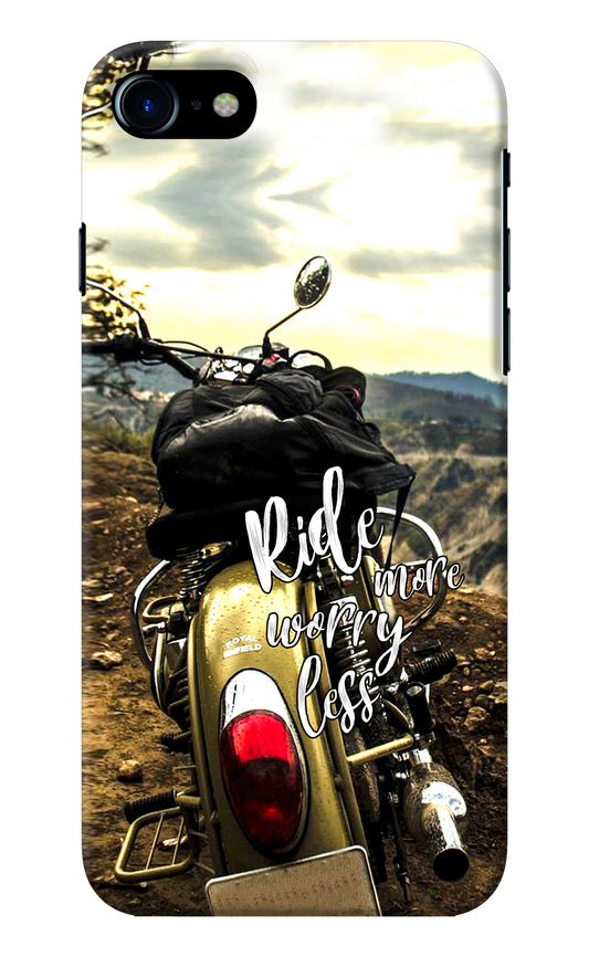 Ride More Worry Less iPhone 8/SE 2020 Back Cover