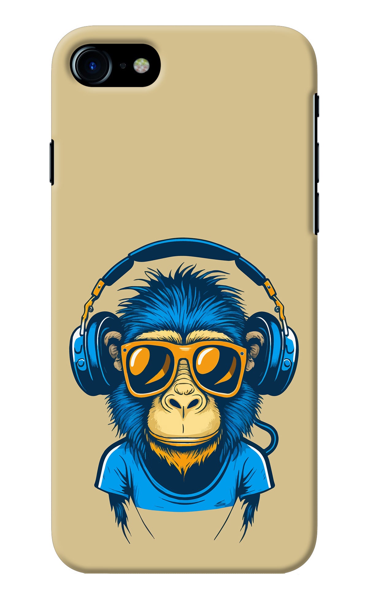 Monkey Headphone iPhone 8/SE 2020 Back Cover
