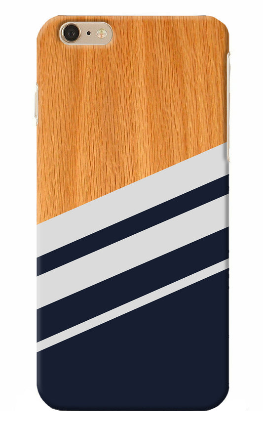 Blue and white wooden iPhone 6 Plus/6s Plus Back Cover