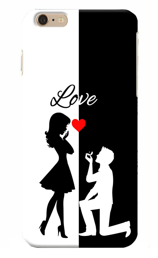 Love Propose Black And White iPhone 6 Plus/6s Plus Back Cover