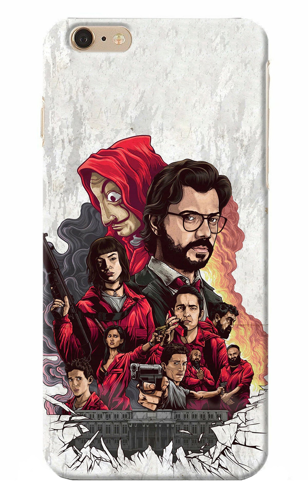 Money Heist Artwork iPhone 6 Plus/6s Plus Back Cover