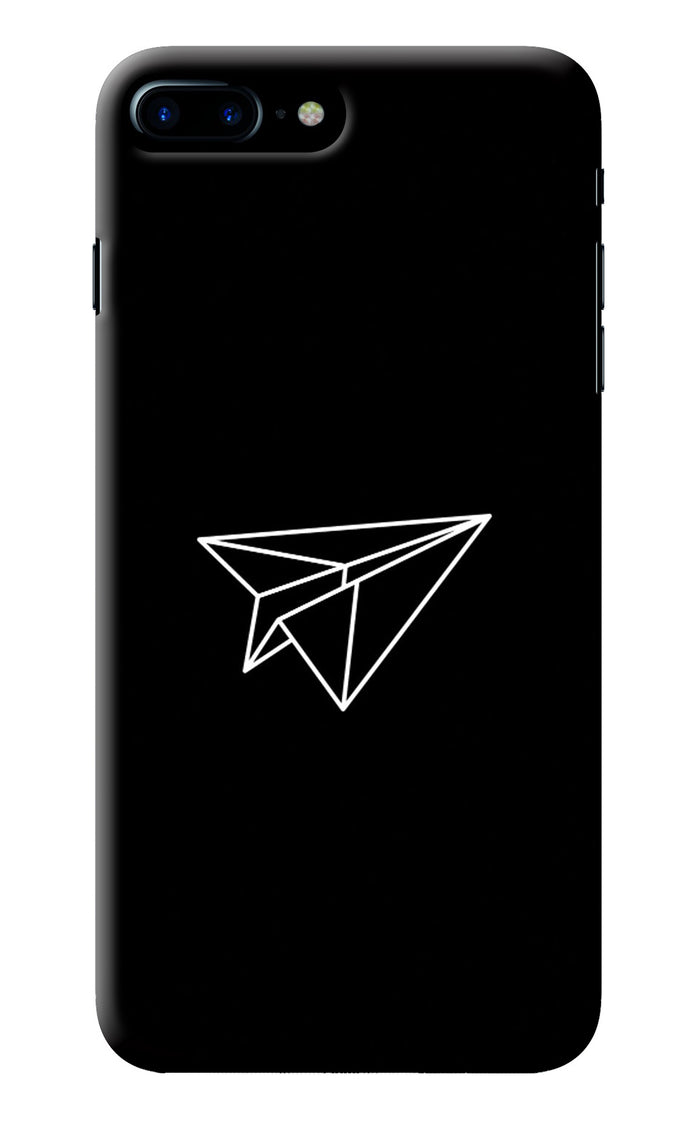 Paper Plane White iPhone 7 Plus Back Cover