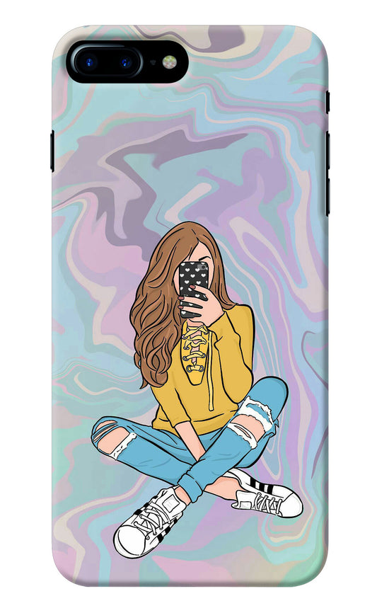 Selfie Girl iPhone 7 Plus Back Cover