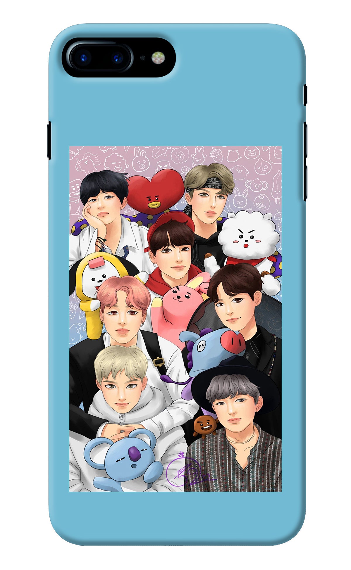 BTS with animals iPhone 7 Plus Back Cover