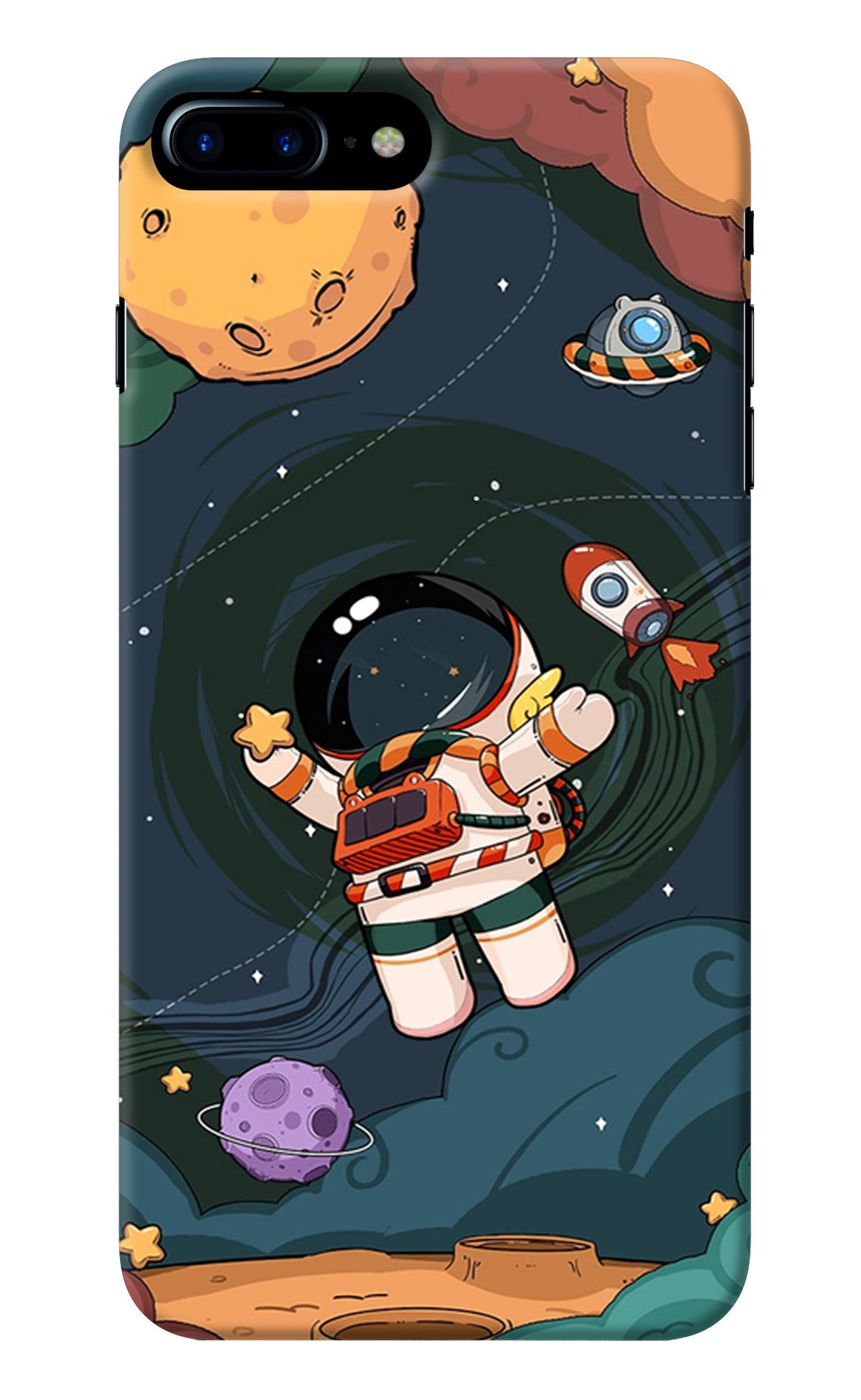 Cartoon Astronaut iPhone 7 Plus Back Cover