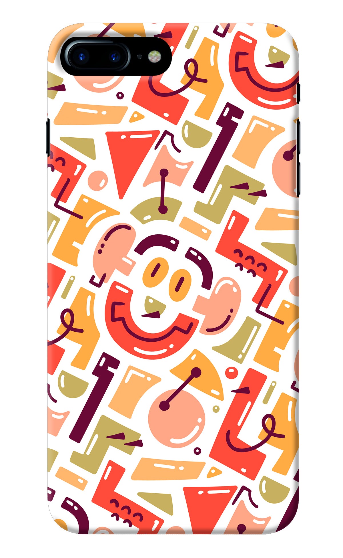 Doodle Pattern iPhone 7 Plus Back Cover