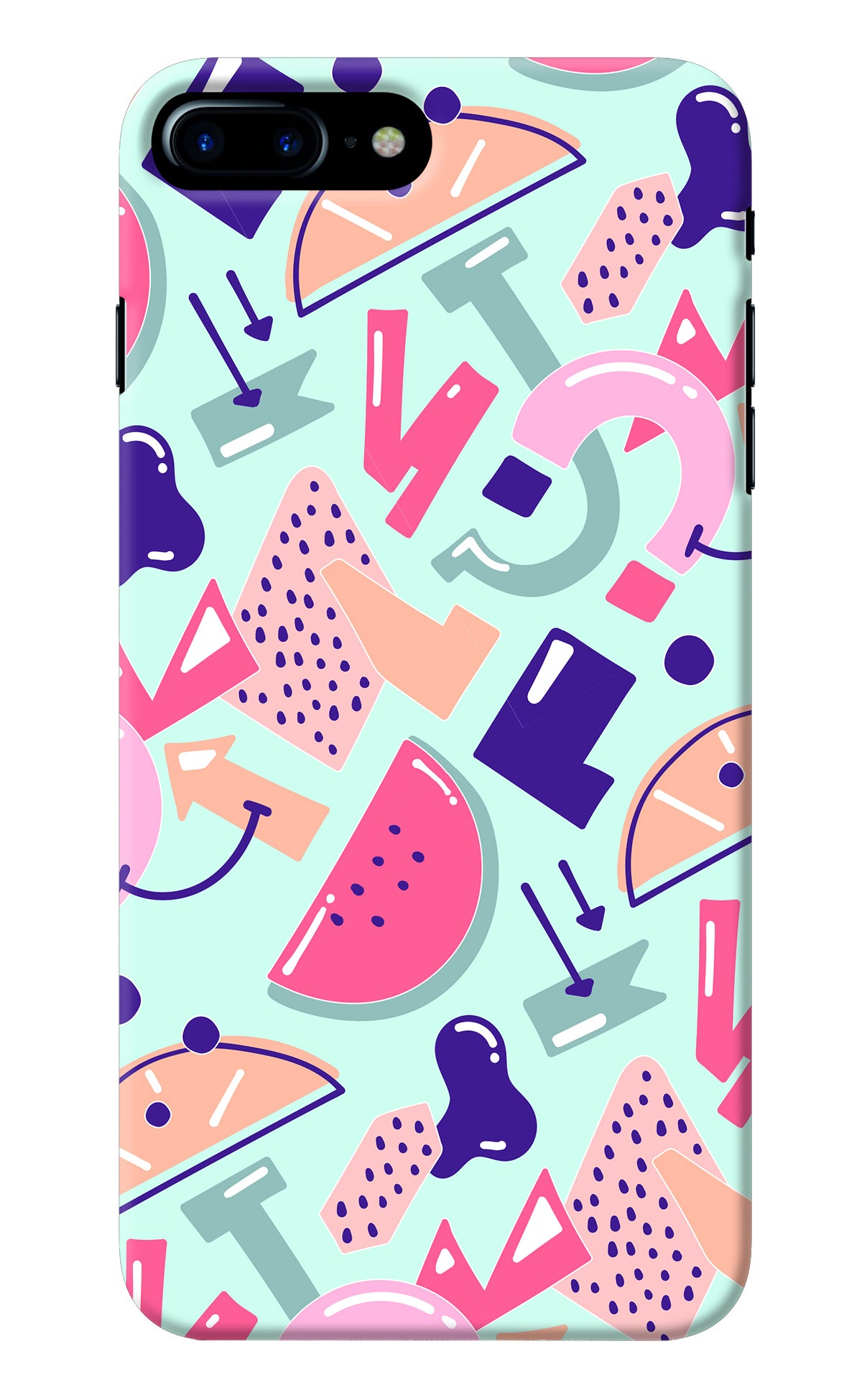 Doodle Pattern iPhone 7 Plus Back Cover