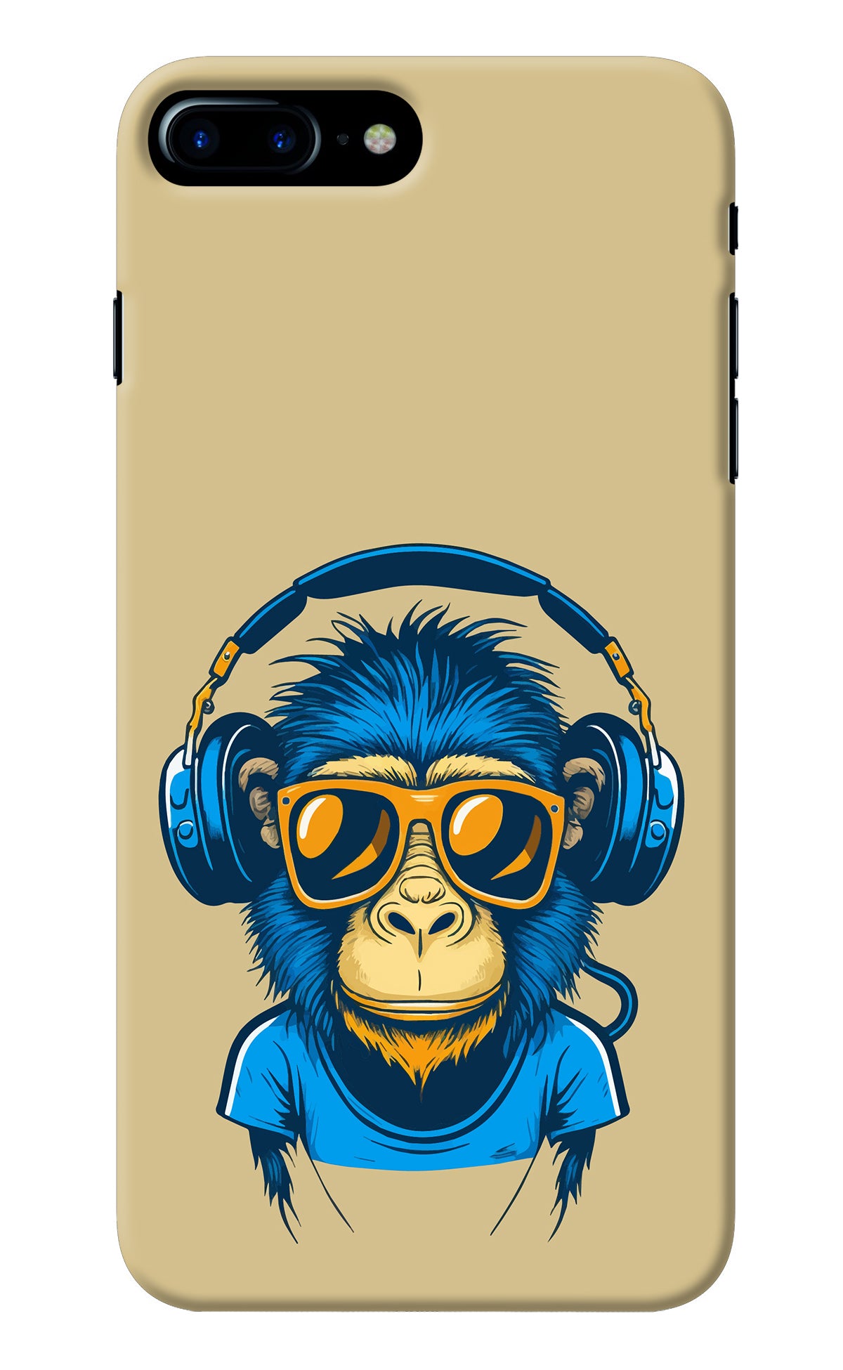 Monkey Headphone iPhone 7 Plus Back Cover