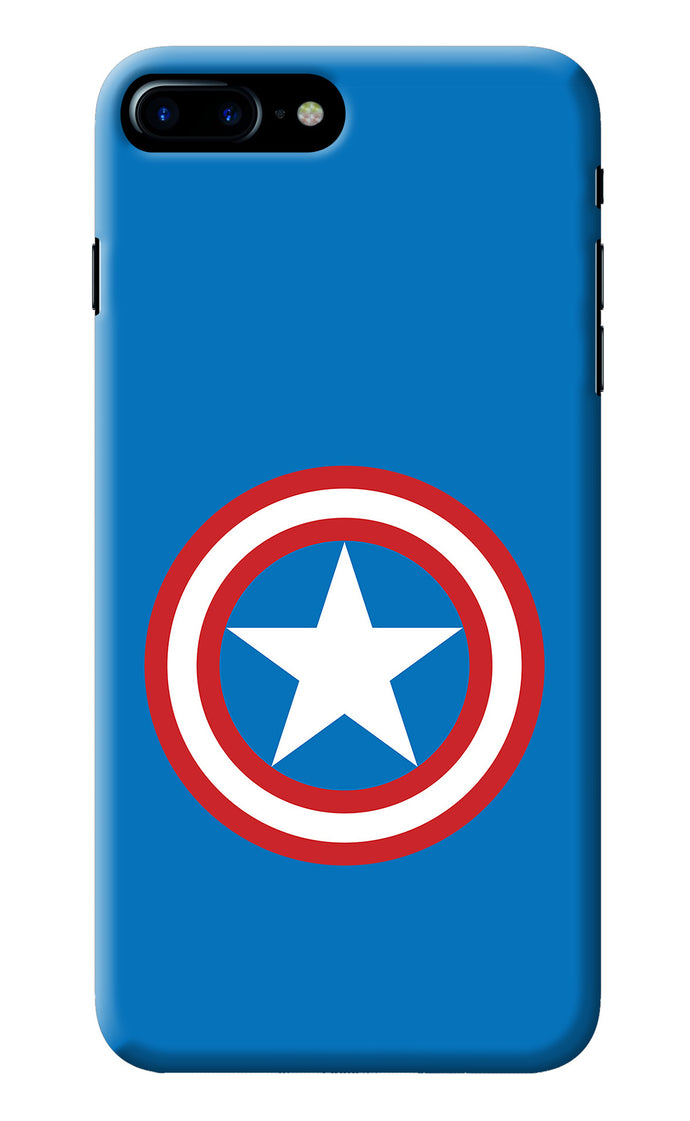 Captain America Logo iPhone 8 Plus Back Cover