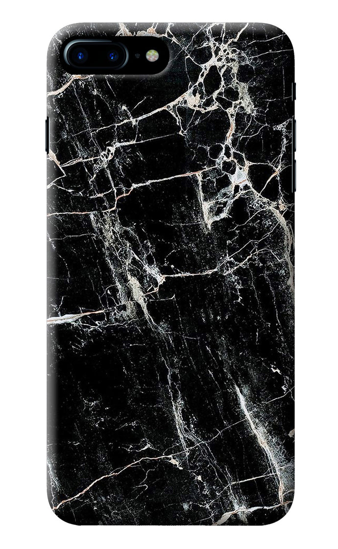 Black Marble Texture iPhone 8 Plus Back Cover