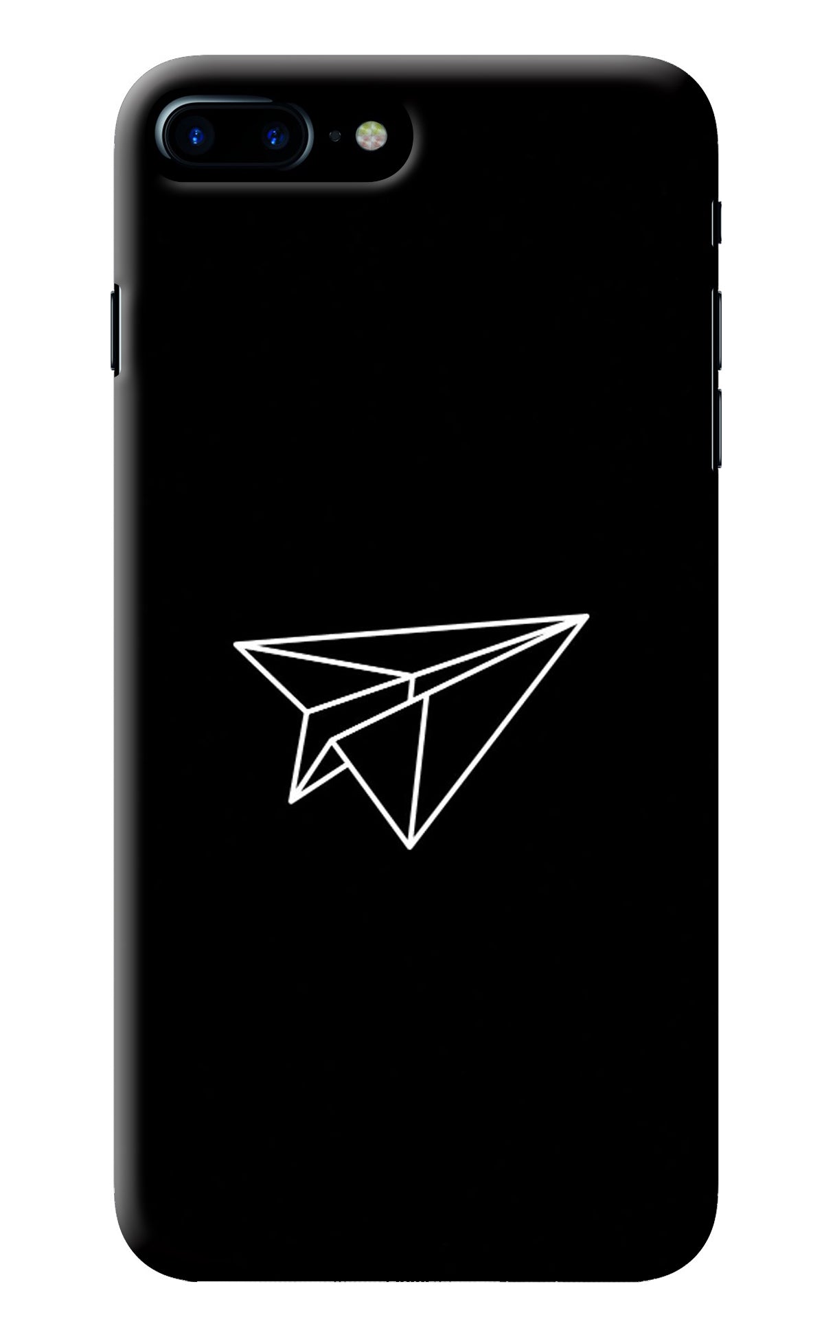 Paper Plane White iPhone 8 Plus Back Cover