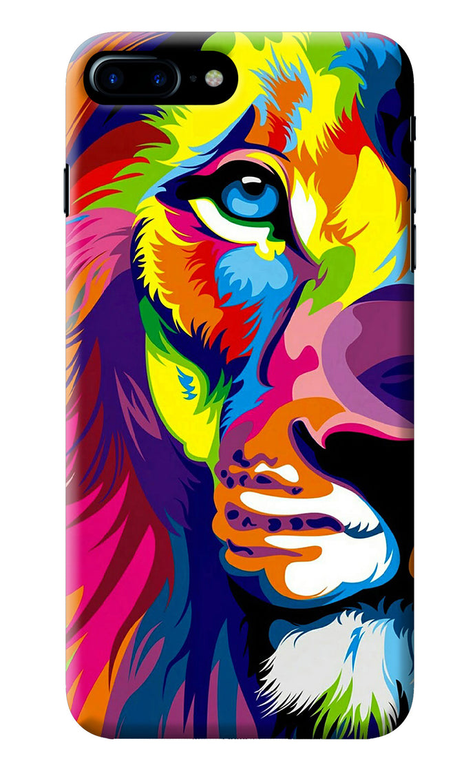 Lion Half Face iPhone 8 Plus Back Cover