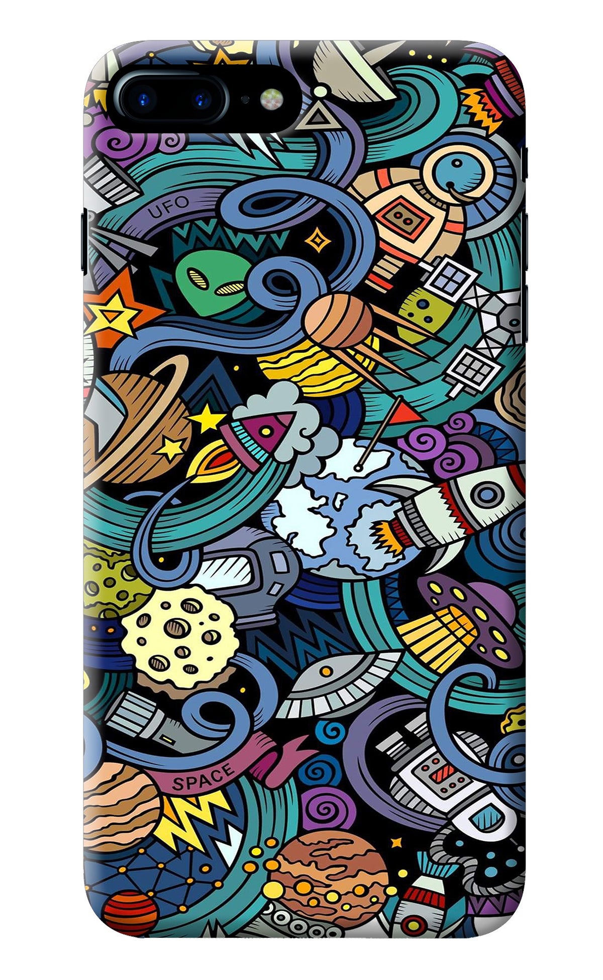 Space Abstract iPhone 8 Plus Back Cover