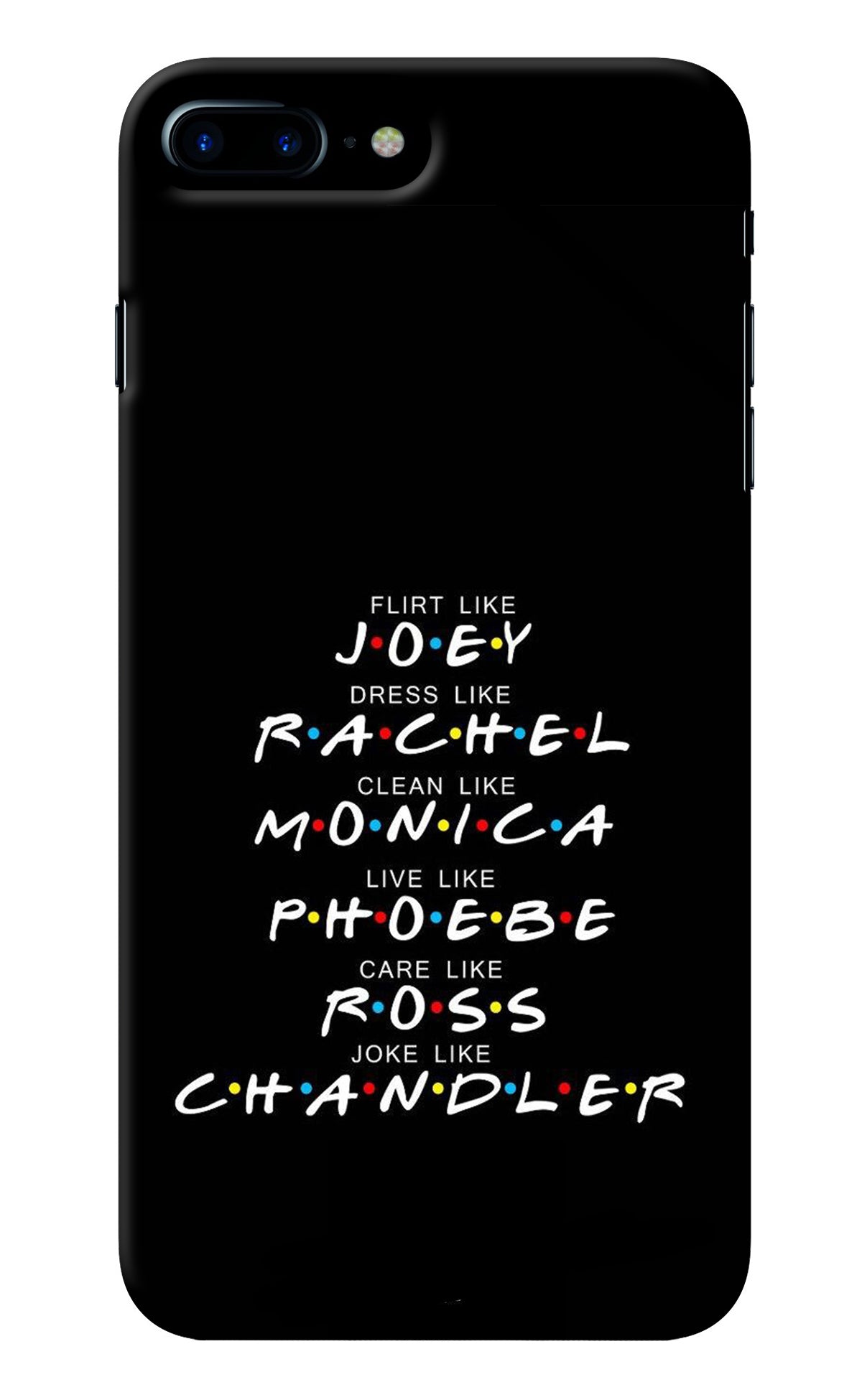 FRIENDS Character iPhone 8 Plus Back Cover