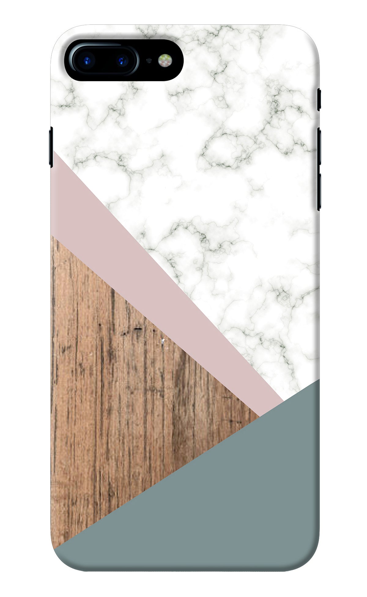 Marble wood Abstract iPhone 8 Plus Back Cover