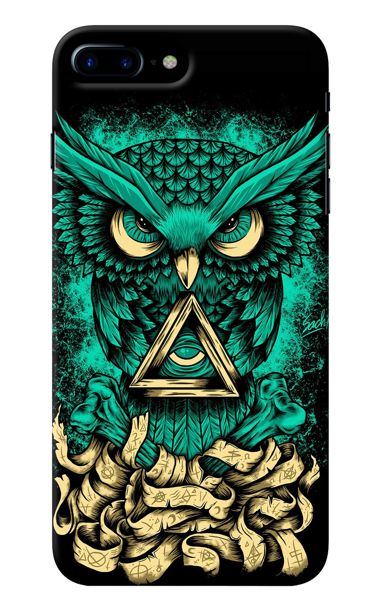Green Owl iPhone 8 Plus Back Cover