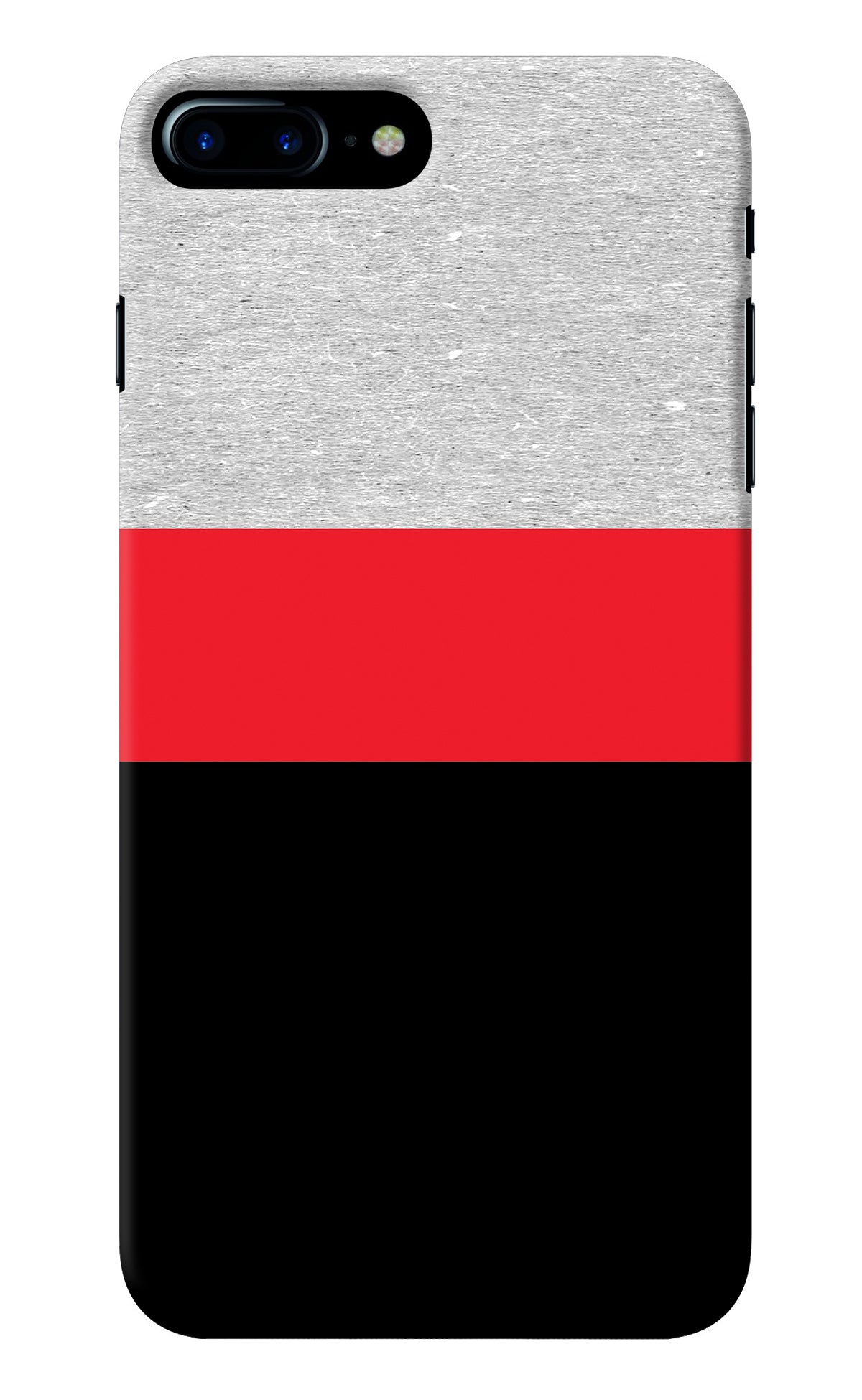 Tri Color Pattern iPhone 8 Plus Back Cover