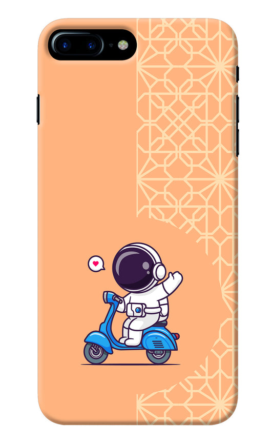 Cute Astronaut Riding iPhone 8 Plus Back Cover