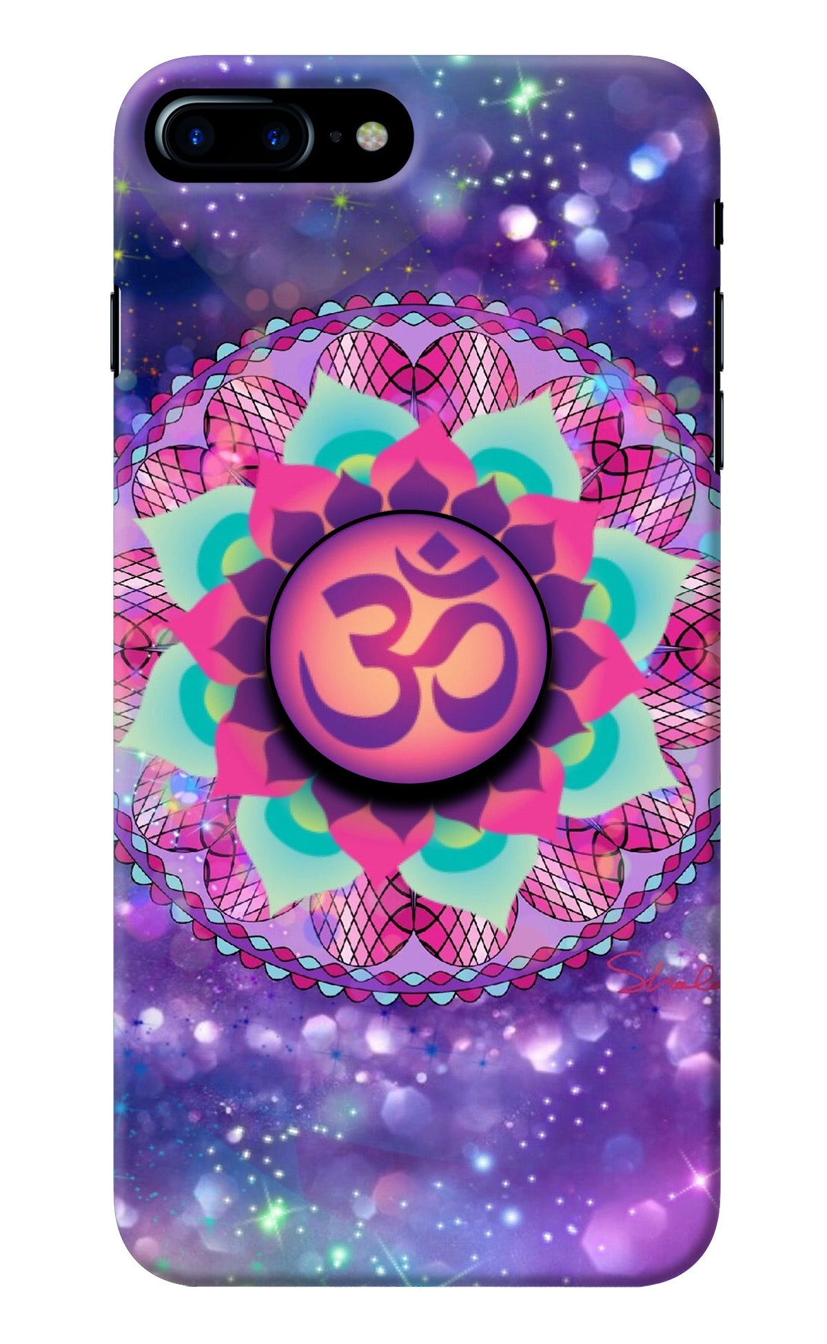 Om Purple iPhone 8 Plus Pop Case