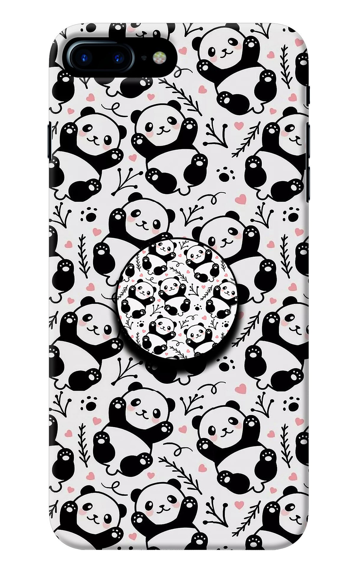 Cute Panda iPhone 8 Plus Pop Case