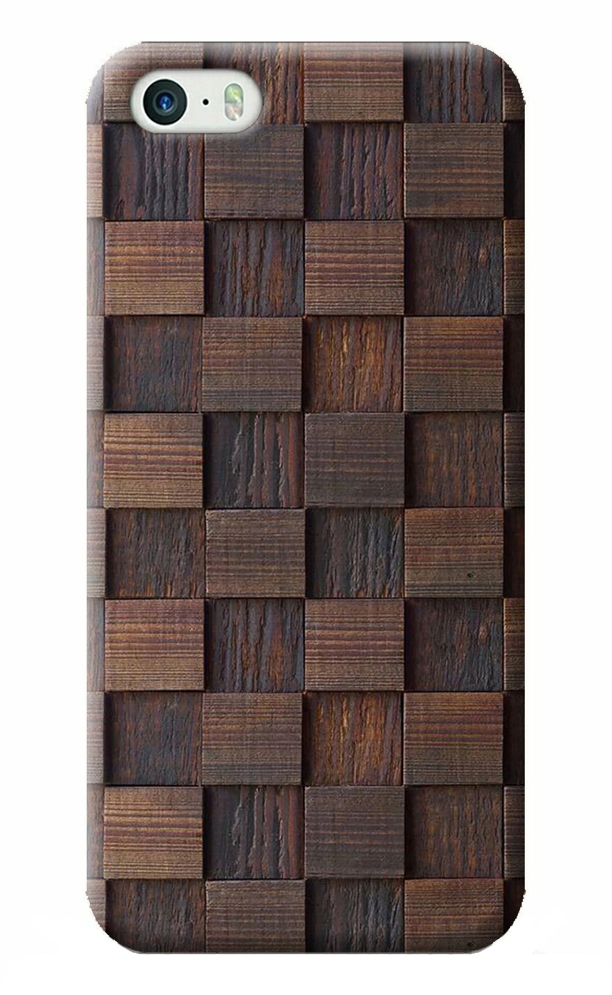 Wooden Cube Design iPhone 5/5s Back Cover