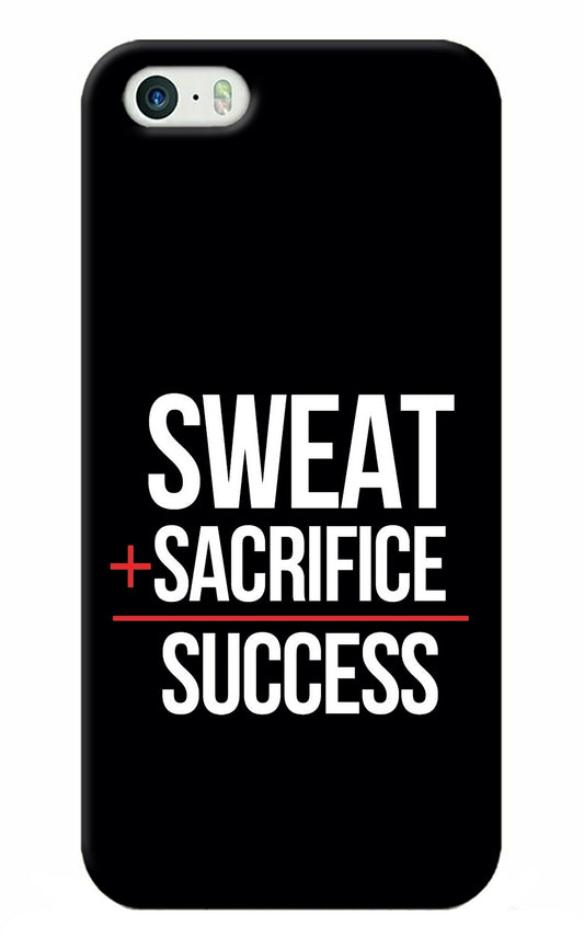 Sweat Sacrifice Success iPhone 5/5s Back Cover