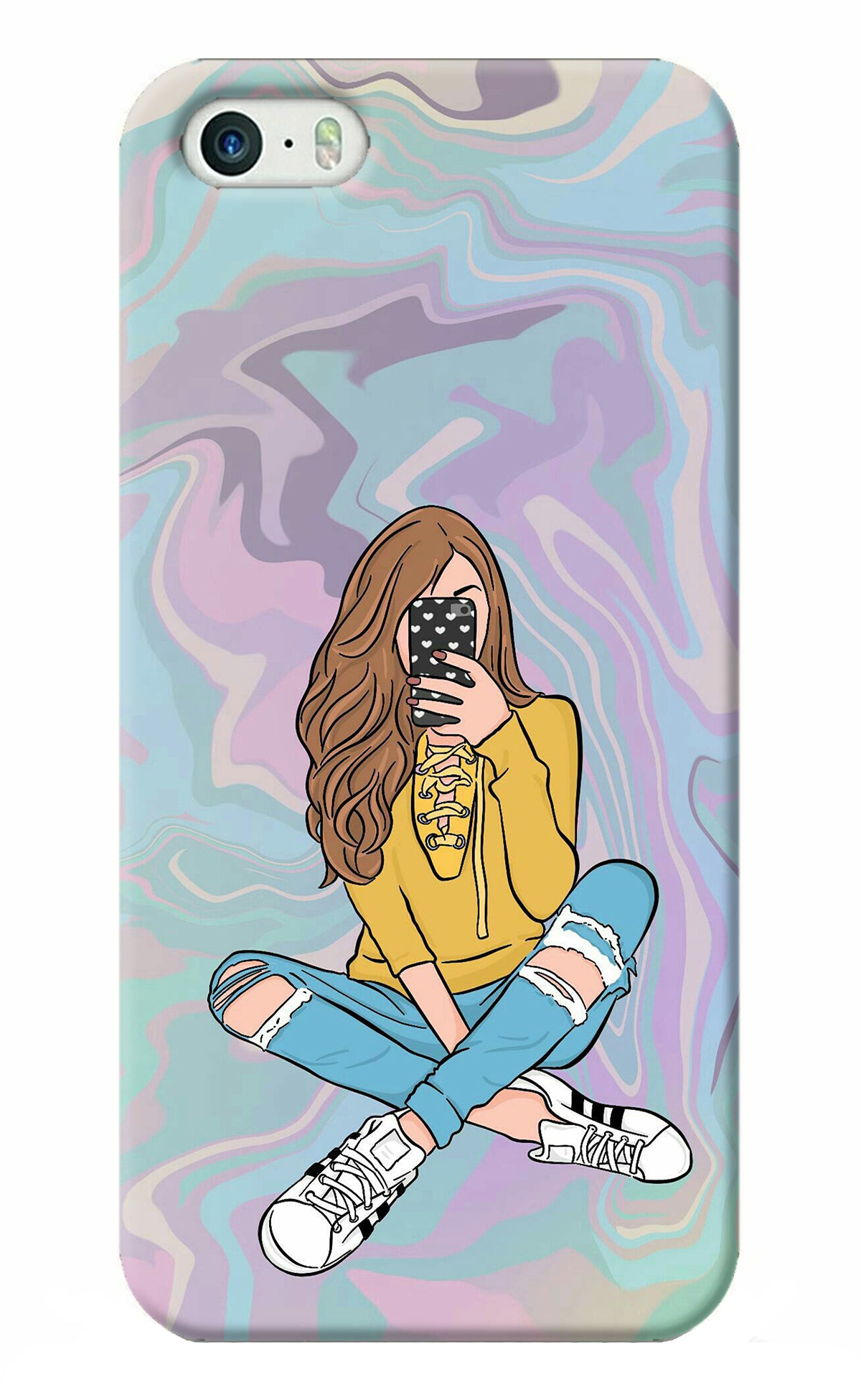 Selfie Girl iPhone 5/5s Back Cover