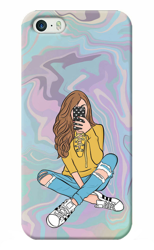 Selfie Girl iPhone 5/5s Back Cover